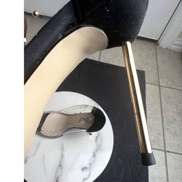 FSJ Women Studded Pointed Toe Transparent Pumps High Heels Pumps SZ 9.5:NWOB - Picture 7 of 11